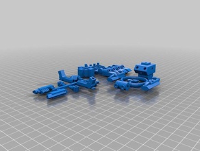 los brazos prototipo La impresión en 3d de el kit mech sci-fi gratuita 3d print model - Mito3D