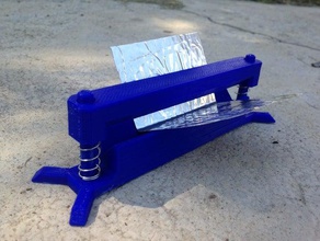 mini sheet metal brake diy 123d air duct bend bender easy small springs tiny tool workshop 3d print model - Mito3D