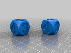 big dice 3d print model - Mito3D