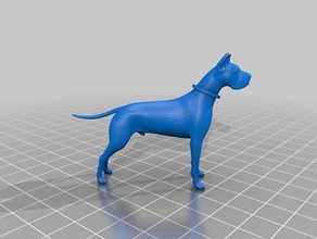 Dogge Skulpturen Hund 3d print model - Mito3D