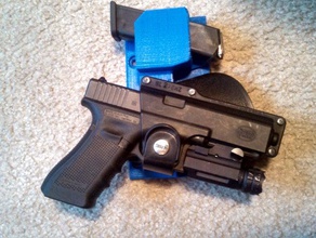 fondina glock titolare La stampa 3d il monte la pistola 3d print model - Mito3D