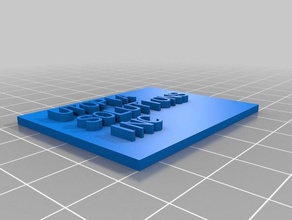 utopia plate customized 3d print model - Mito3D