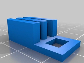 mostly printed cnc corner block belt clip parts 3d print model - Mito3D