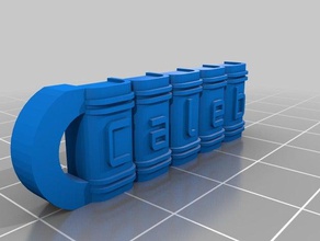 caleb estantería llavero llaveros personalizado 3d print model - Mito3D