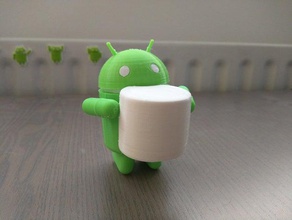 android marshmallow statue sculptures 3d print model - Mito3D