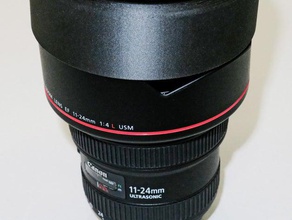 canon 11-24mm zoom lens hood la fotocamera 3d print model - Mito3D