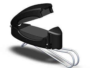 gafas de sol clip la automoción coche visera del los anteojos ocular las usar titular rack para el visor 3d print model - Mito3D