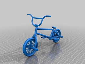 bicicleta de bmx A impressão 3d moto miniatura peg 3d print model - Mito3D