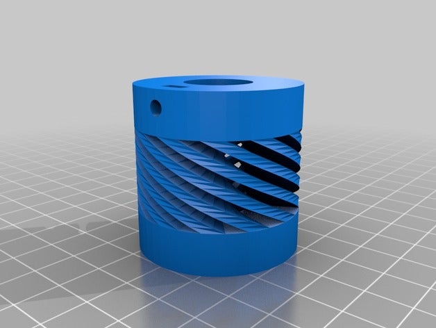 my customized parametric flexible coupling 3d printer parts 3D print model - Mito3D