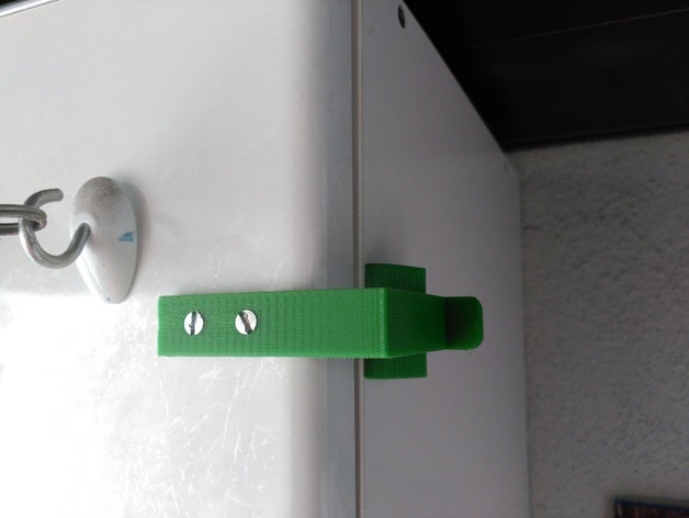 cierre para armario armário de bloqueio parafuso cerrojo 3D print model - Mito3D