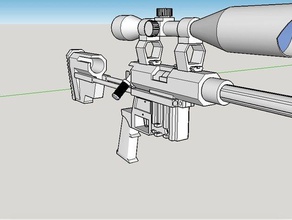 tactical takedown sniper prop props 3d print model - Mito3D