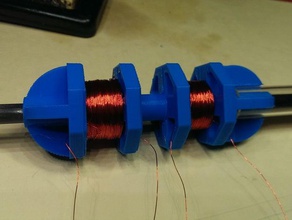 gluss pusher stator v24 bobbin coil linear actuator 3d print model - Mito3D
