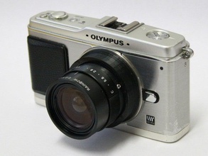 rainbow g125mm f14 Objektiv mft-adapter Kamera c-mount ep-1 micro-four-thirds olympus 3d print model - Mito3D