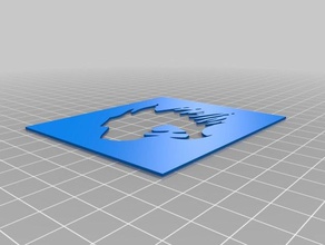 leopar kafası 2 şablon-o-matik sanat araçları özelleştirilmiş 3d print model - Mito3D