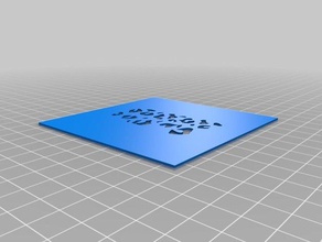 leopardo manchas de la plantilla-o-matic herramientas del arte personalizado 3d print model - Mito3D