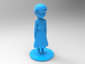jeune elsa congelés sculptures gelé 3d print model - Mito3D