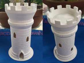 la tour de pierre sculptures mur 3d print model - Mito3D