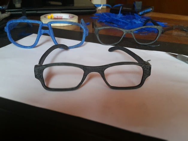 calgara quinto glasses eyeglasses eyewear 3D print model - Mito3D