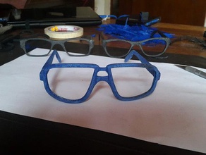 aviators ii glasses calgara eyeglasses eyewear 3d print model - Mito3D