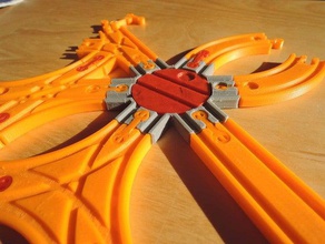 brio mini giratoria juegos y juguetes openscad de la pista tren 3d print model - Mito3D