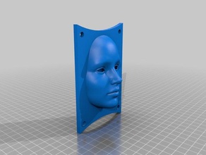 rosto A impressão 3d 3d print model - Mito3D