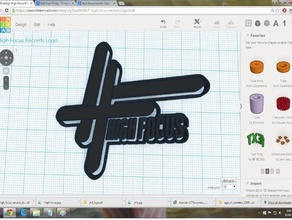 high focus records logo signs & logos hiphop uk 3d print model - Mito3D