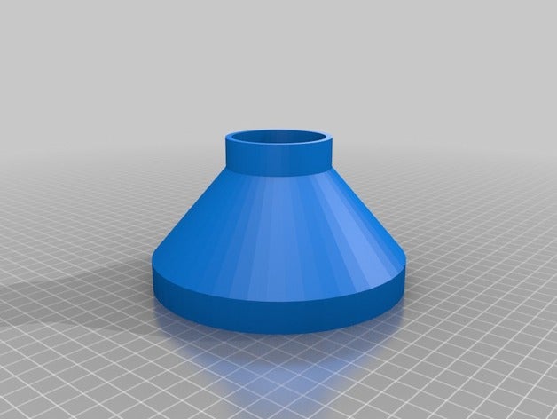 meine angepassten Trichter Pfannkuchen-mix 130mm öffnung 53mm kleine-end tools kundengebundene 3D print model - Mito3D