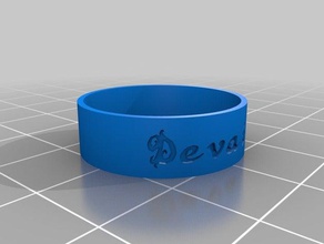meu devaisy anel sz 12 anéis personalizado 3d print model - Mito3D