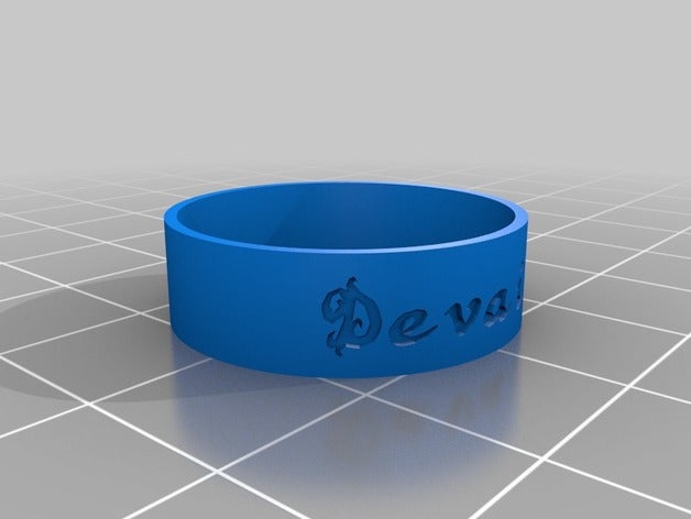 meu devaisy anel sz 13 anéis personalizado 3D print model - Mito3D
