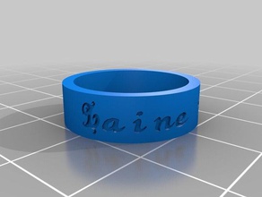 laine's ring rings customized 3d print model - Mito3D