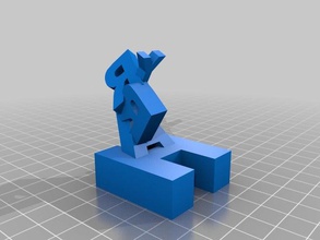 name sculpture learning tool 3d print model - Mito3D