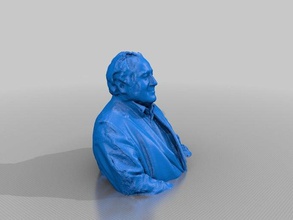bust peter weibel people artist karlsruhe kinect reconstructme zkm 3d print model - Mito3D