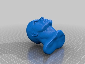 cabeza masculina a la quiebra las esculturas 3d print model - Mito3D