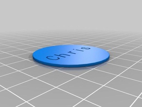 chris token kundengebundene 3d print model - Mito3D