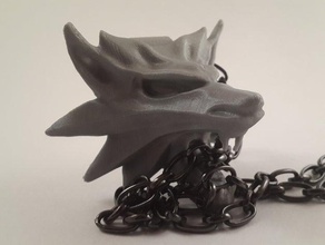 witcher medallion jewelry cosplay necklace pendant prop video game 3d print model - Mito3D