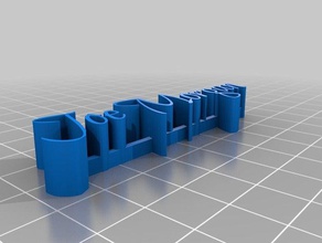 joe morgan 3d name plate sculptures customized 3d print model - Mito3D