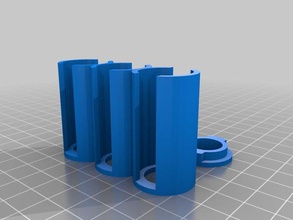 my customized parametric coin storage tubes cap organization 3d print model - Mito3D