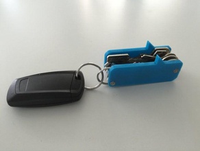 socialbit pocket key tool better version holders & boxes holder keychain keys 3d print model - Mito3D
