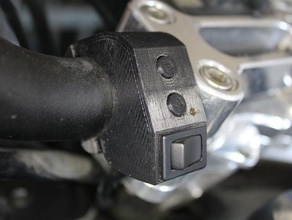 el montaje de un interruptor la electrónica control panel manillar motocicleta 3d print model - Mito3D