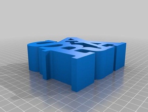 sarawordsculpture heykeller özelleştirilmiş 3d print model - Mito3D