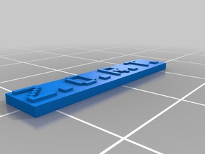 my customized name plate 3d printing 3d print model - Mito3D