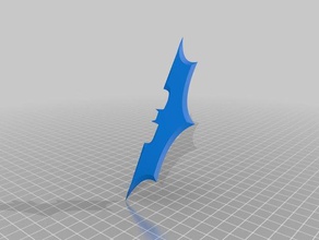 batman begins dark knight batarang Requisiten 3d print model - Mito3D