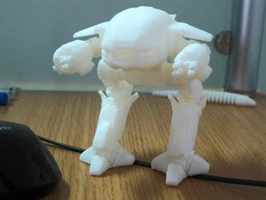 ed-209 enforcement droid robocop model robots ed209 featured mech miniatures movie prop 3d print model - Mito3D