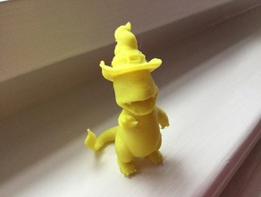 witchy charmander esculturas o dia das bruxas pokemon bruxa 3d print model - Mito3D