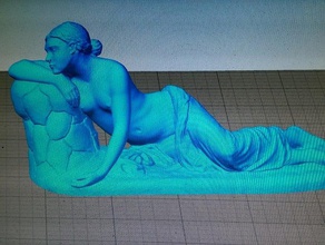 young girl reclined hq scans & replicas 3d print model - Mito3D