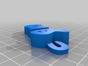 sara Schlüsselanhänger - Organisation kundengebundene 3d print model - Mito3D