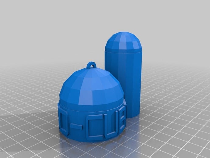 poco portabile contenitore slip-on pac 3d-cuberu testo i contenitori personalizzato 3D print model - Mito3D