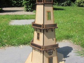 lighthouse buildings structures laser lasercut 3d print model - Mito3D