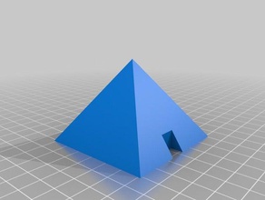 simple pyramid 3d printing 3d print model - Mito3D