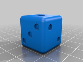die rescaled 20mm dice bigger board game numbers six-sided 3d print model - Mito3D
